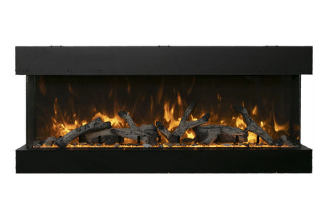 Amantii Tru-View XL Deep 60 with rustic log set