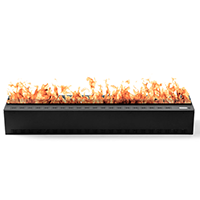 Aquafire 60 inch AWA3-60-150 water vapor fireplace orange flame