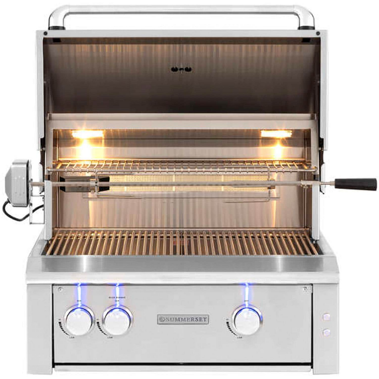 Summerset Alturi 30-Inch 2-Burner Built-In Gas Grill With Stainless Steel Burners & Rotisserie - ALT30T