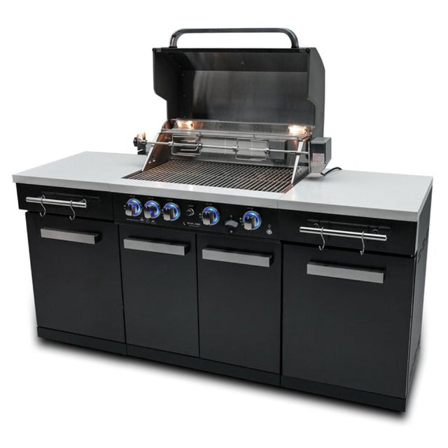 Mont Alpi MA-957 Stainless Steel Outdoor Kitchen Island with 5-Burner Grill