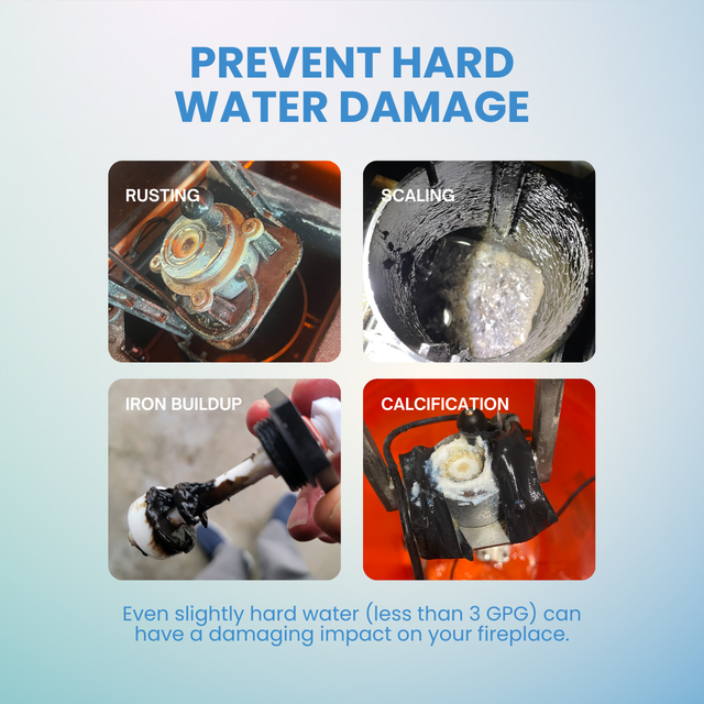Aquafire Vapor Pure water softener connection fittings