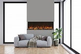 Amantii Tru-View XT XL 72 installed in a room with oak logs