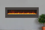 Amantii linear 78 inch electric fireplace - lifestyle