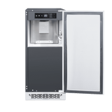 Summerset IM-15N Outdoor Nugget Ice Maker - door open showing ice bin