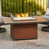 The Outdoor GreatRoom Company KW-1224-19-K Kenwood Gas Fire Pit Table, 30.75x50-Inches