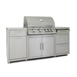 Blaze 6 ft Stainless Steel BBQ Island w/ Premium LTE 32 in. Gas Grill - BLZ-SS-ISLAND-4LTE2