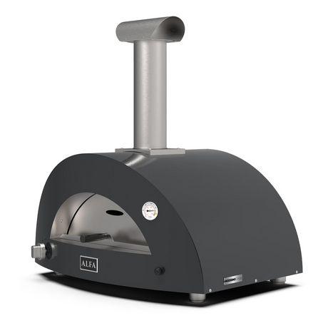 Alfa Moderno 2 Pizze Gas Hybrid Pizza Oven- Ardesia Grey - FXMD-2P-GGRA-U