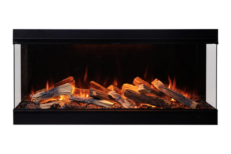 Amantii Fire & Ice LumaForest 48-Inch 3-Sided Built-In Electric Fireplace LF48