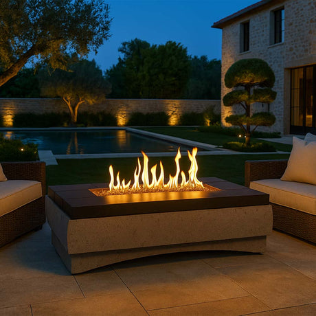 American Fyre Designs River Rectangle Fire Table