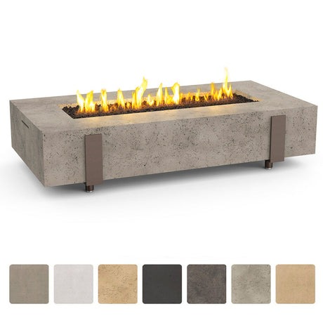 American Fyre Designs Iron Saddle Long Fire Table