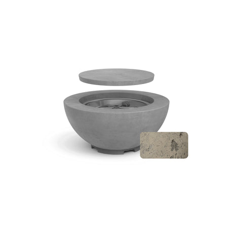 American Fyre Designs 32-Inch Chat Fire Bowl - styled view