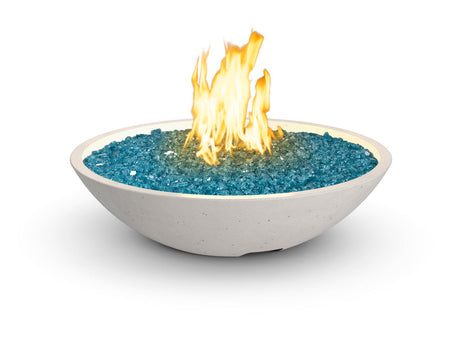 American Fyre Designs Marseille 32-Inch Fire Bowl - White Aspen finish shown
