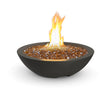 American Fyre Designs Marseille 24-Inch Fire Bowl - Black Lava finish