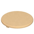 American Fyre Designs 8100-CB round GFRC firetable cover in Cafe Blanco, fitted over the burner opening
