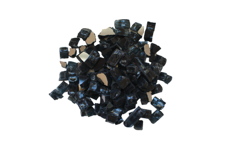 Amantii 1/2-Inch Charcoal Reflective Fire Glass Media 5 lb | AMSF-GLASS-03