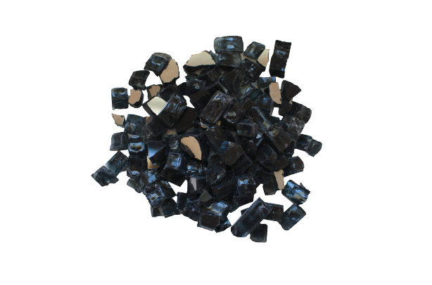Amantii 1/2-Inch Charcoal Reflective Fire Glass Media 5 lb | AMSF-GLASS-03