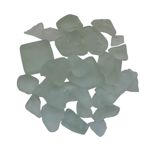 Amantii White Frosted Fire Glass Media 5 lb | AMSF-GLASS-07
