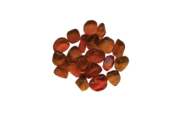 Amantii Orange Small Beads Fire Glass Media 5 lb | AMSF-GLASS-10