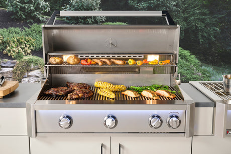 American Outdoor Grill L-Series Built-In Gas Grill - lifestyle, cooking