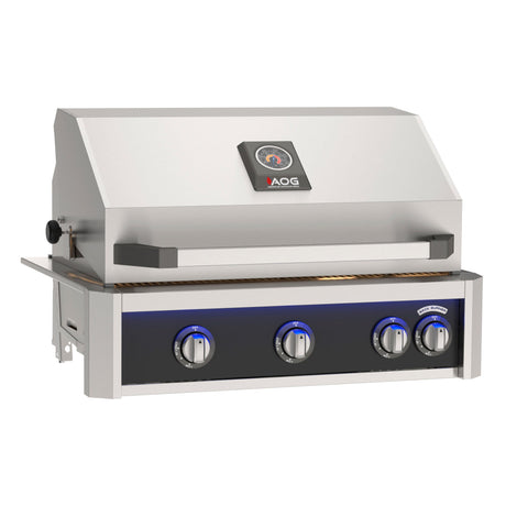 American Outdoor Grill AOG30LP 30-Inch L-Series Built-In Propane Grill - LED light bar black