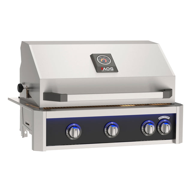 American Outdoor Grill AOG30LP 30-Inch L-Series Built-In Propane Grill - LED light bar black