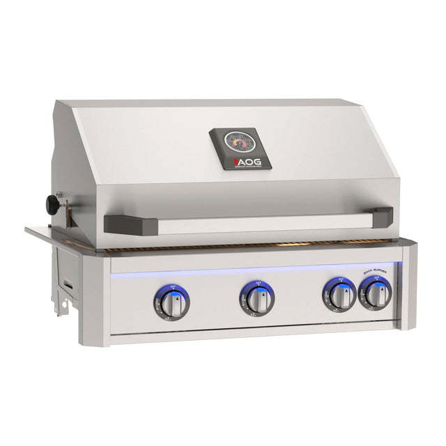 American Outdoor Grill AOG30LP 30-Inch L-Series Built-In Propane Grill - front angle, hood closed