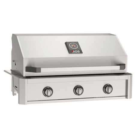 American Outdoor Grill AOG36TN 36-Inch T-Series Built-In Gas Grill - front angle, hood closed