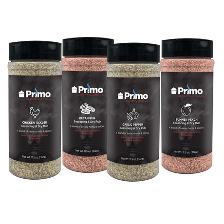 Primo John Henry rubs and sauce collection