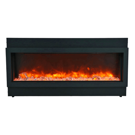 Amantii 50-inch Panorama Deep Extra Tall Lumina flame detail