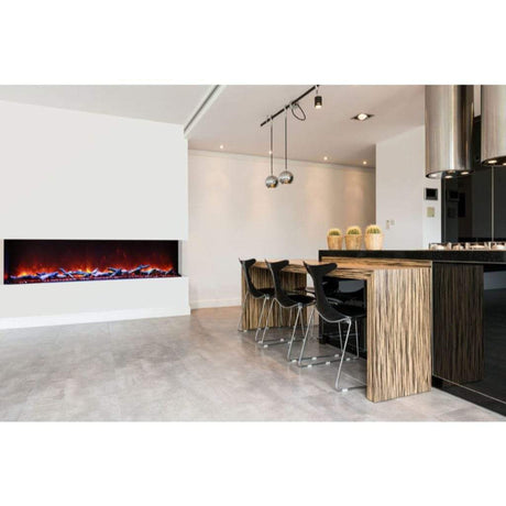 Amantii Tru-View XL Deep Lumina 72" 3-Sided Electric Fireplace