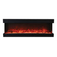 Amantii Tru-View XL Deep Lumina 72" 3-Sided Electric Fireplace