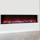 Amantii Tru-View XL Deep Lumina 72" 3-Sided Electric Fireplace