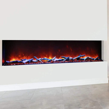 Amantii Tru-View XL Deep Lumina 72" 3-Sided Electric Fireplace
