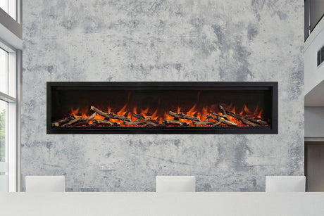 Amantii Symmetry Lumina 74 inch electric fireplace