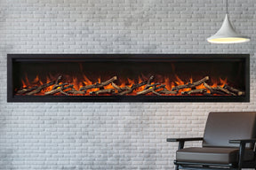 Amantii Symmetry Lumina 88 inch electric fireplace