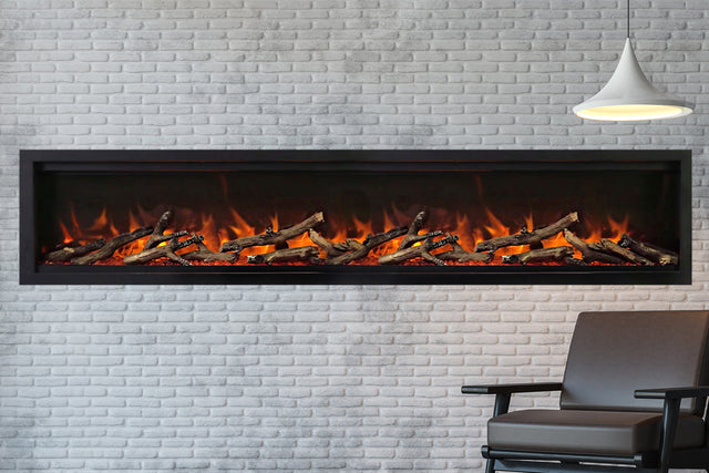 Amantii Symmetry Lumina 88 inch electric fireplace