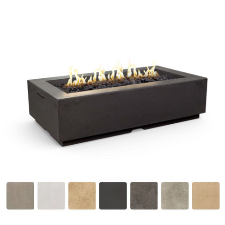 American Fyre Designs Louvre Rectangle Fire Pit - front view