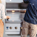 American Made Grills Encore 36 Inch Hybrid Built In Grill