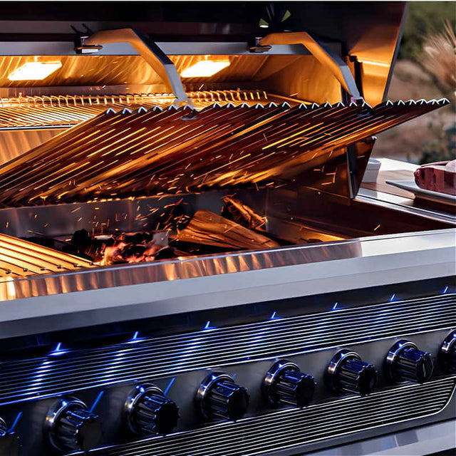American Made Grills Muscle 54 Inch Hybrid Built In Grill