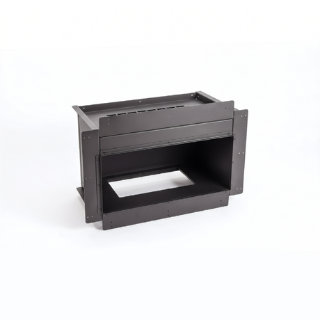 Aquafire Box 32 inch firebox enclosure the adapter plate fits