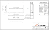 Amantii Panorama XtraSlim 30 specification chart