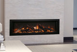 Amantii Panorama Deep 50 built-in electric fireplace with oak log set