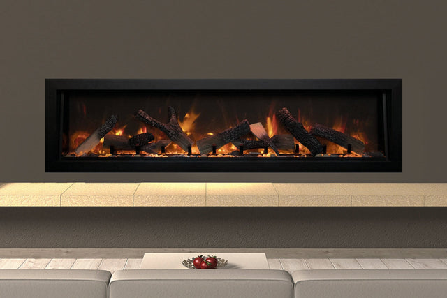 Amantii Panorama Deep 60 built-in electric fireplace close view