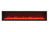 Amantii Panorama Slim 72 with orange Fire and Ice flame