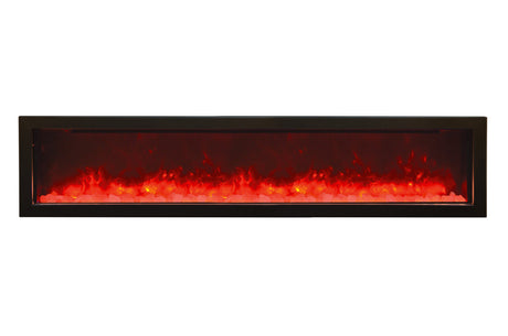 Amantii Panorama Slim 72 with orange Fire and Ice flame
