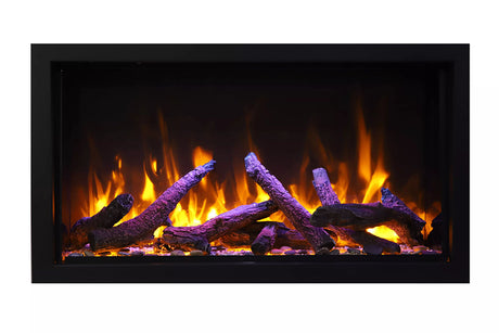Amantii Panorama Deep XT 40 with rustic log set