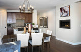 Napoleon Ascent Linear 42 BL42 installed in a dining room and kitchen