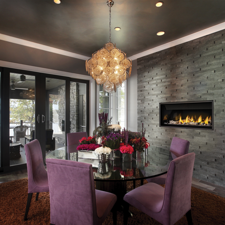 Napoleon Ascent Linear 46 gas fireplace front view
