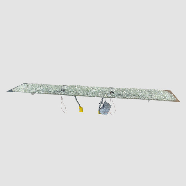 The Outdoor GreatRoom Crystal Fire Plus Linear Gas Burner Insert and Plate Kit