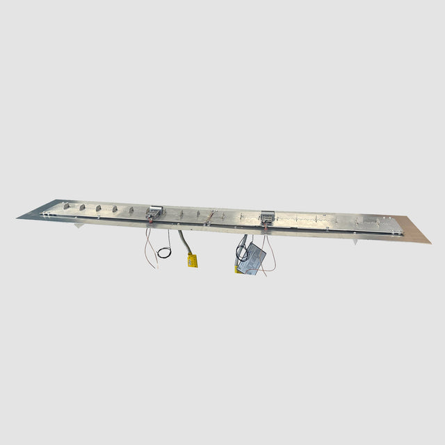 The Outdoor GreatRoom Crystal Fire Plus Linear Gas Burner Insert and Plate Kit
